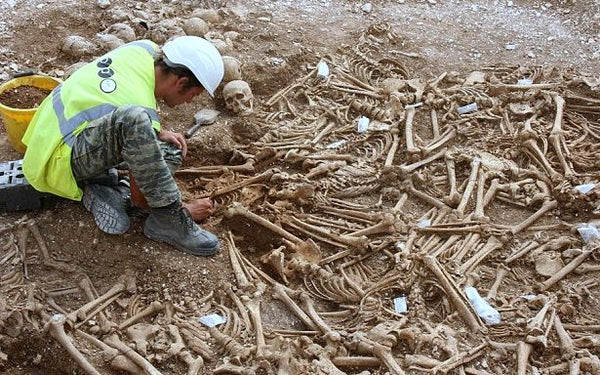 Viking headless skeletons in Dorset Viking excavations 