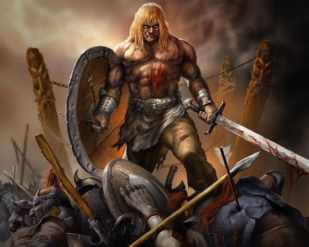 Berserkers were the Viking warriors who worshipped Odin and desired to live in Valhalla when they died 