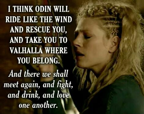 Lagertha quote to Ragnar Lothbrok in Vikings TV series 