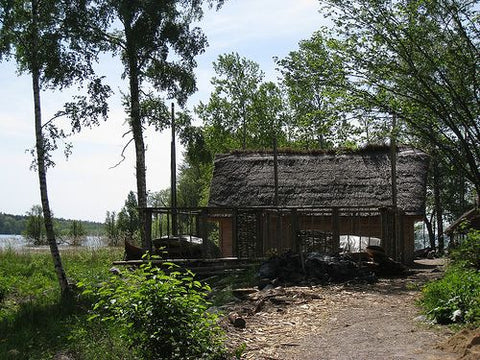 Reconstruction of the Viking house in Birka 