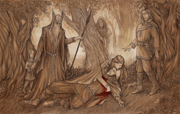 The Death of Baldur in Norse mythology 
