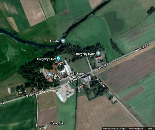 Borgeby castle from Google map 