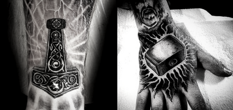 Mjolnir Thor Hammer Viking Tattoo