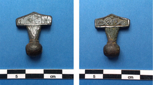 Viking artifact of Thor's hammer amulet 