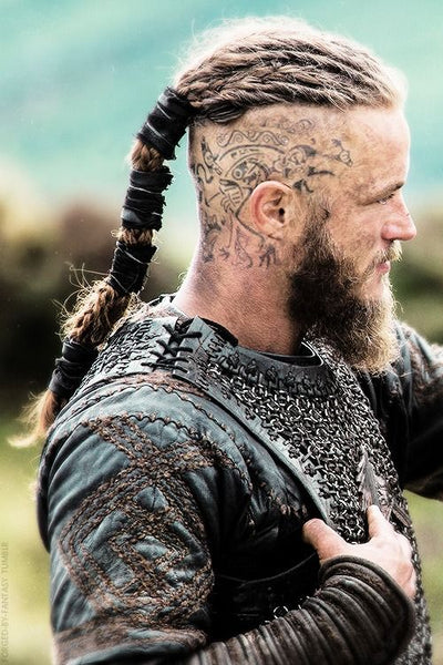 Ragnar Lothbrok's head raven tattoo explained 