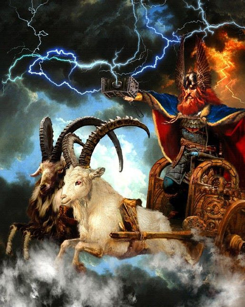 Thor and his goats in Norse mythology