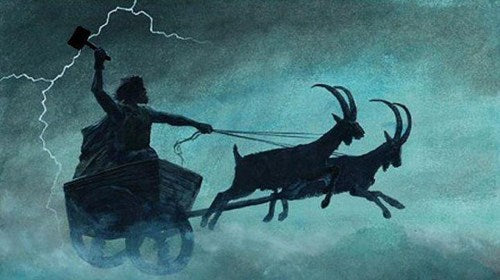 Thor had his chariot pulled by two goats 