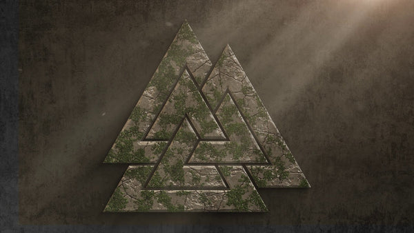 Valknut symbol of Odin in Norse mythology 