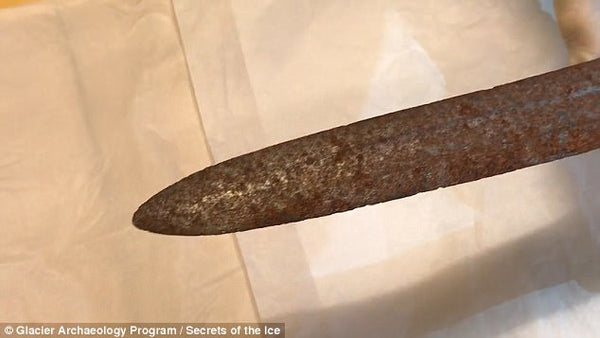 The point of the Viking sword found in Northern Norway