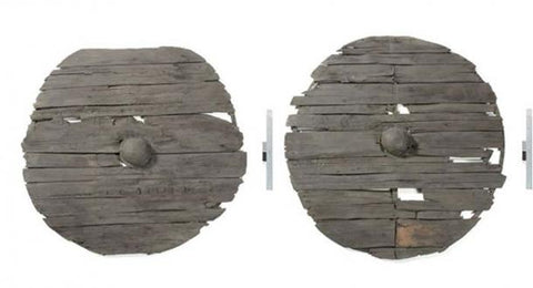Viking artifact Gokstad shields excavated as the archaeological evidence 