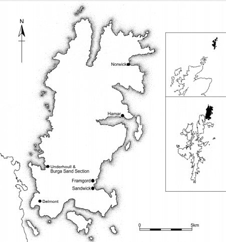 The excavation site of Viking Unst excavation