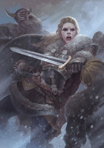 Viking warrior and shieldmaiden. The story revolved around how Gunnhild the Queen supported her husband Erik Bloodaxe to protect his throne