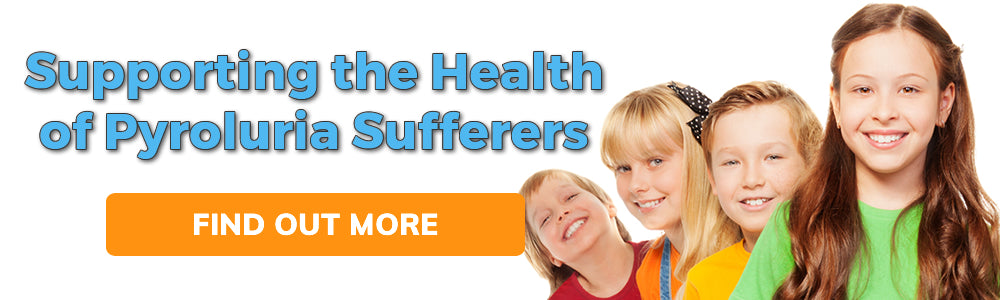 Supporting the Health of Pyroluira and Pyrrole Disorder Sufferers Promotinal Banner