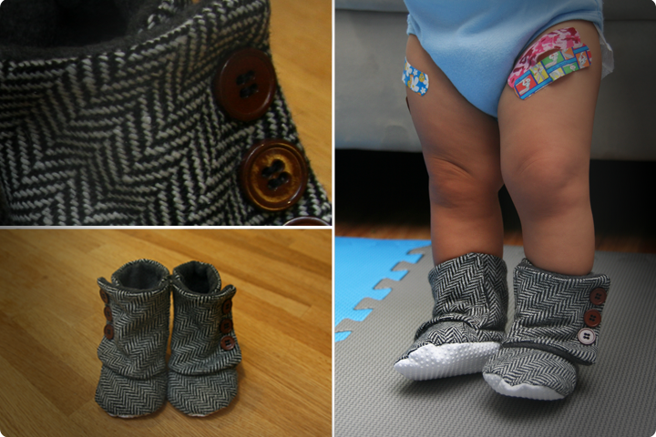DIY Tutorial - Baby Boots Lined with 
