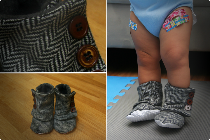 diy baby slippers