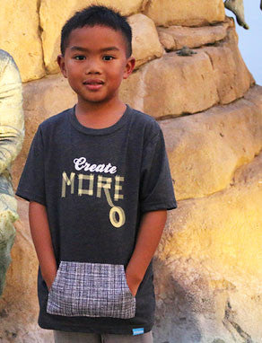 IZZAROO - Create More - Boy's Pocket T-Shirt