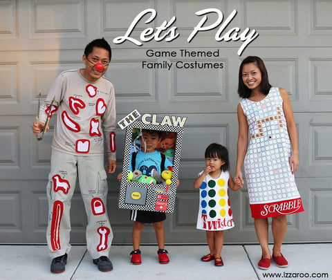 IZZAROO - DIY Game Themed Family Halloween Costumes Tutorials