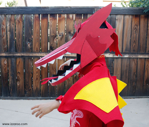 IZZAROO - DIY Tutorial - Dragon Halloween Costume