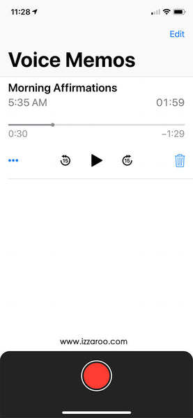 Voice Memo for Daily Gratitude - IZZAROO