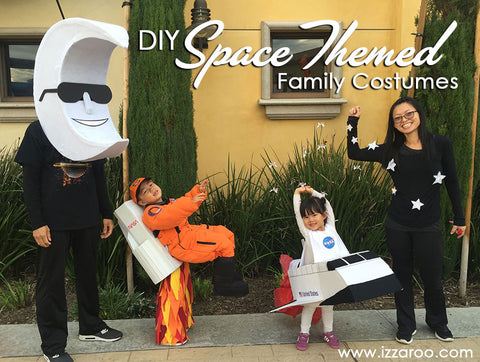 IZZAROO - DIY Space Themed Family Halloween Costumes Tutorials