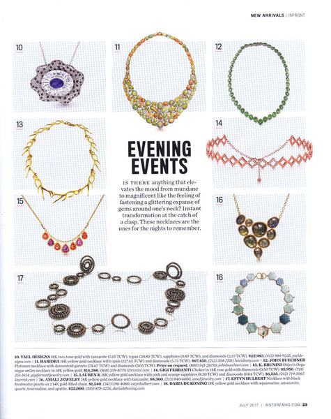 Black pearl necklace - InStore magazine