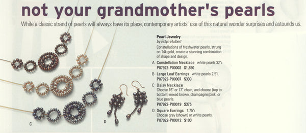 Not your grandmother's pearls, Artful Home catalog