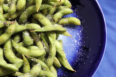 steamed edamame at dave and busters