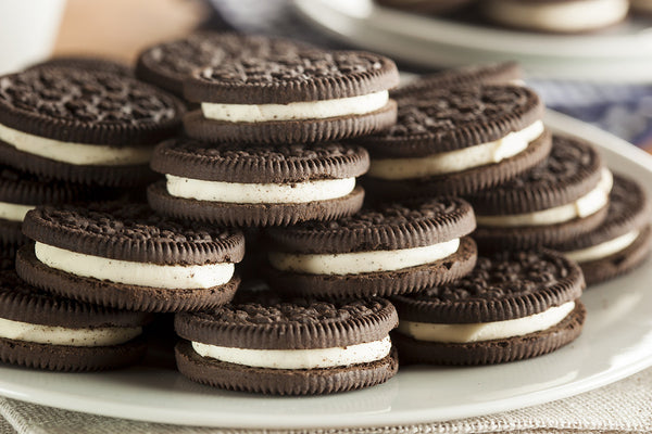 vegan oreos on a plate