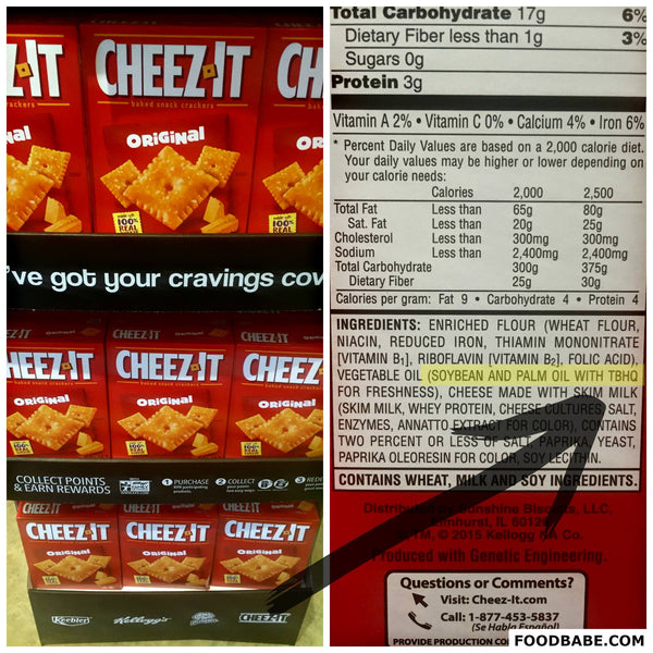 Cheeze-Its Ingredients