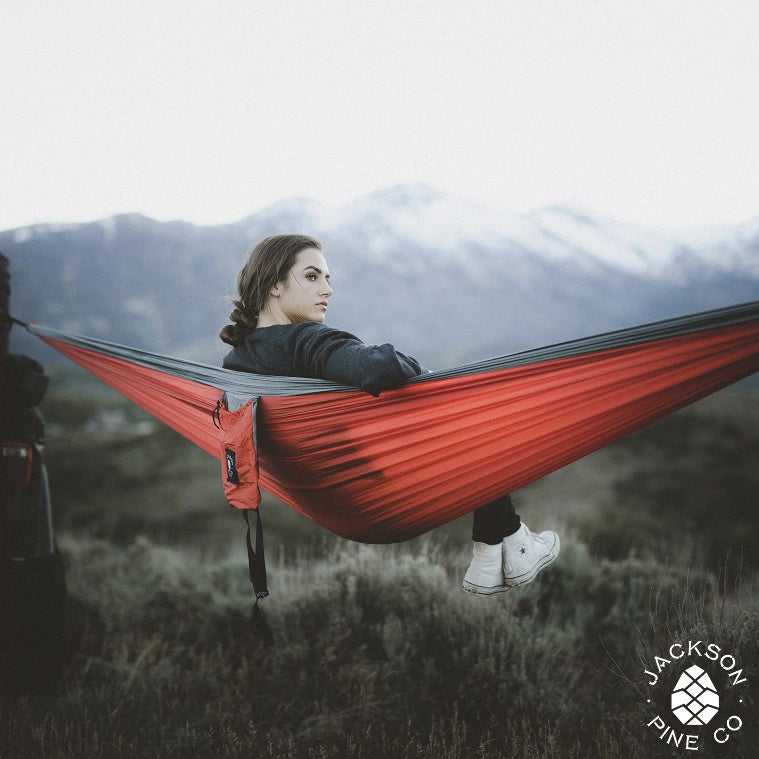 Spruce Double Hammock (Red/Grey)