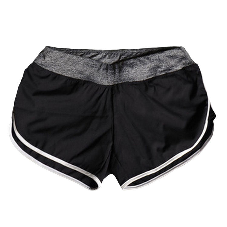 Quick-drying Women's Shorts Elastic Waist Pattern workout