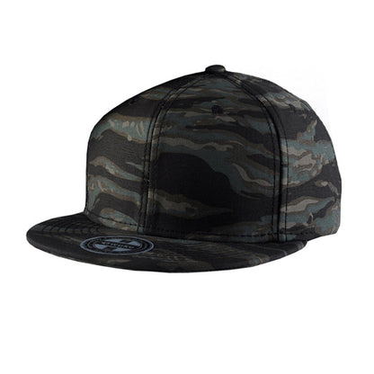 Camouflage flat brim snap back caps