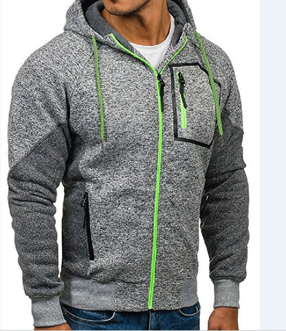 Men's new sporty workout zip-up Hoodie.