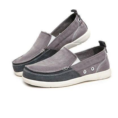 Men's Flat Casual Shoes. Denim, Canvas mat'l