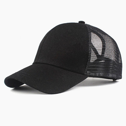 Solid Summer Ponytail access snap back Baseball Cap