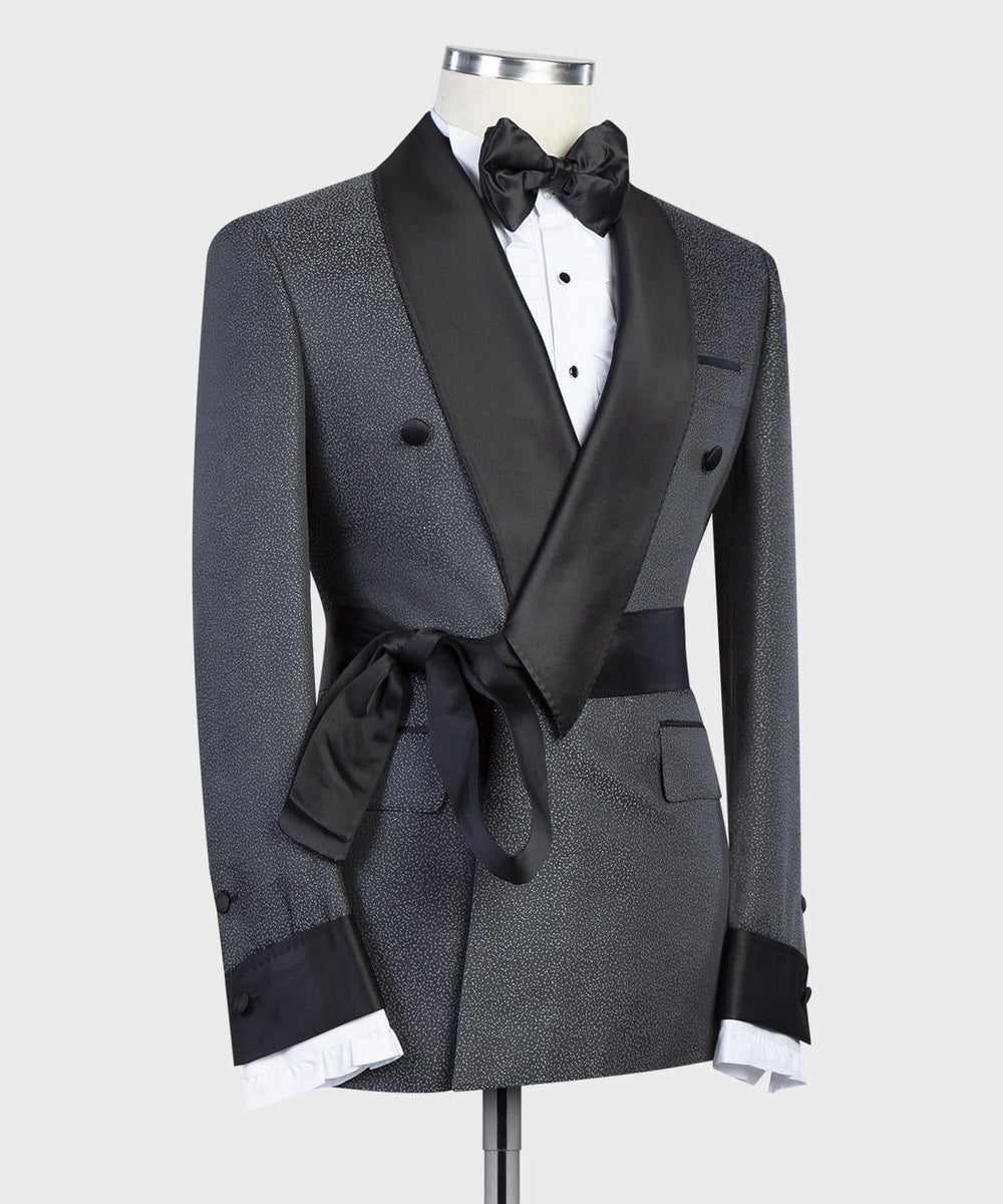 mens belted suit