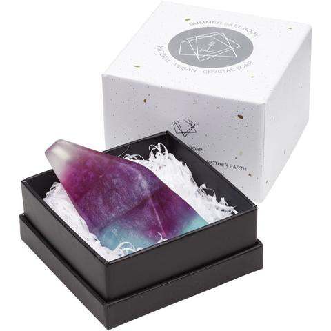 Rainbow Fluorite Crystal Soap