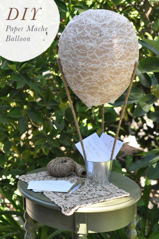 Lace Paper Mache Balloon