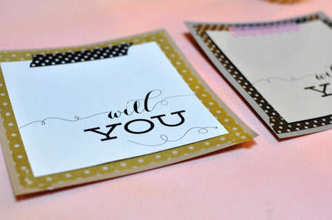 Freebie Bridesmaid Card DIY