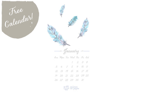 Freebie: January Calendar Download