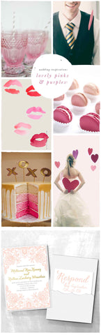 Wedding Inspiration: Lovely Pinks & Purples