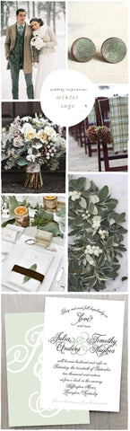 Winter Sage Wedding inspiration