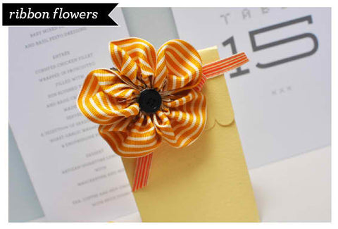 DIY: Ribbon Flower Clips