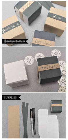 Easy favor boxes