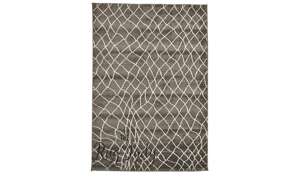 Marrakesh Grey Ethnic Tribal Rug
