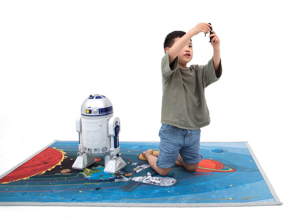 Universe play mat space learning kids rug