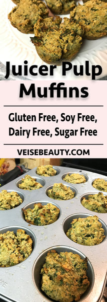 Juicer Pulp Muffin Pinterest Image - Gluten Free, Soy Free, Dairy Free, Sugar Free