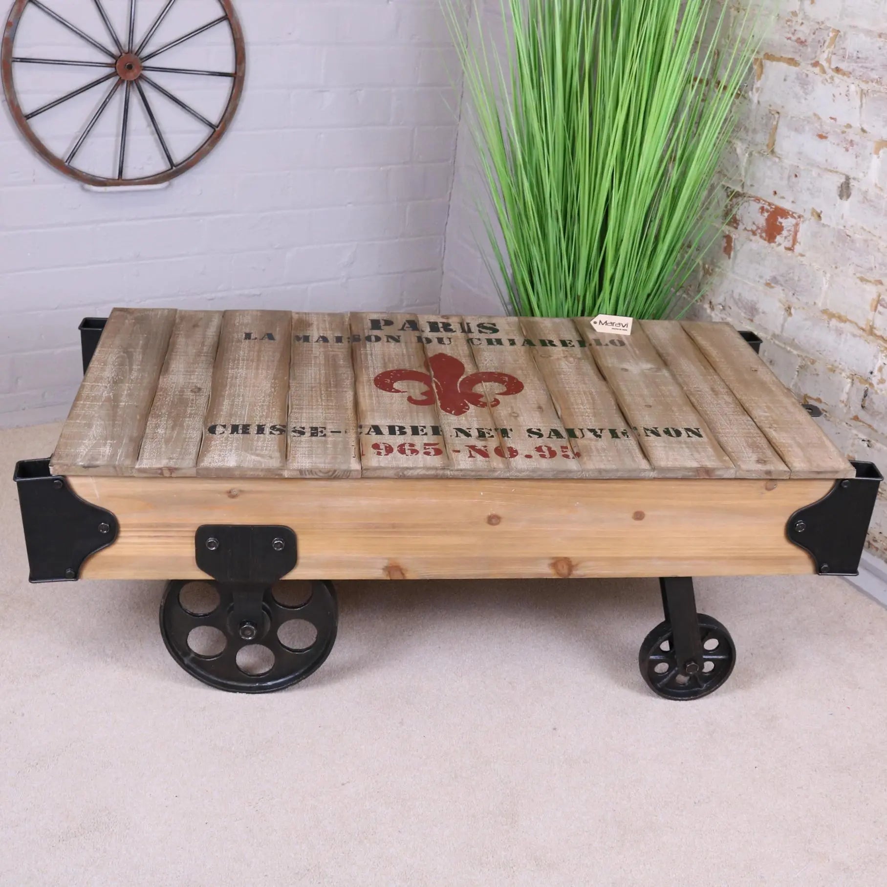 Sonala Rustic Railway Coffee Table Main Image