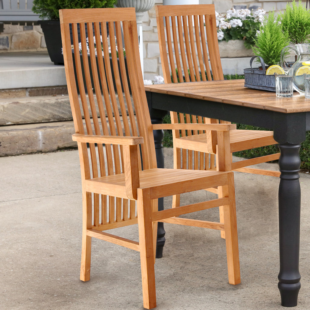 teak carver chair