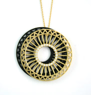 Theorem Double Wheel Pendant Set, 34mm with 34mm black shadow wheel
